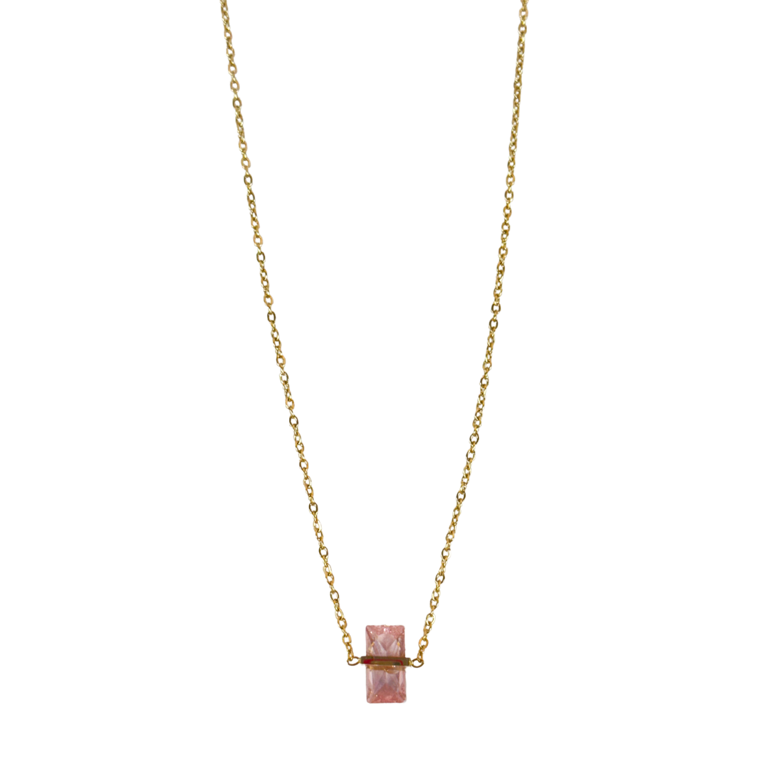 Pink Stone Necklace